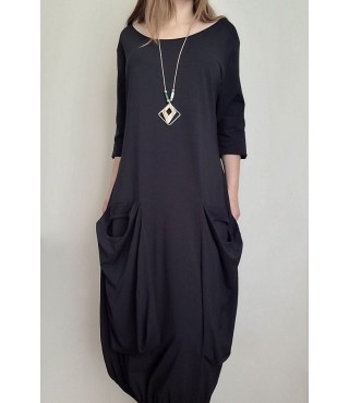 Nauja suknelė giliomis kišenėmis XL